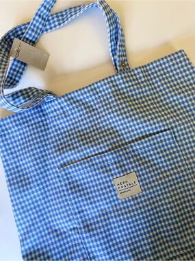 Aeropostale Blue Gingham Tote Bag | NWT
